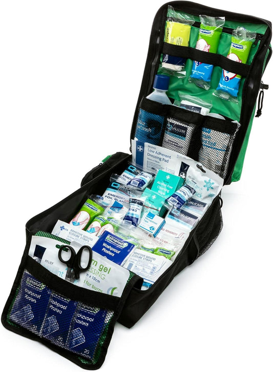 Premium Large First Response First Aid Kit Rucksack - Fully Stocked UK British Standard