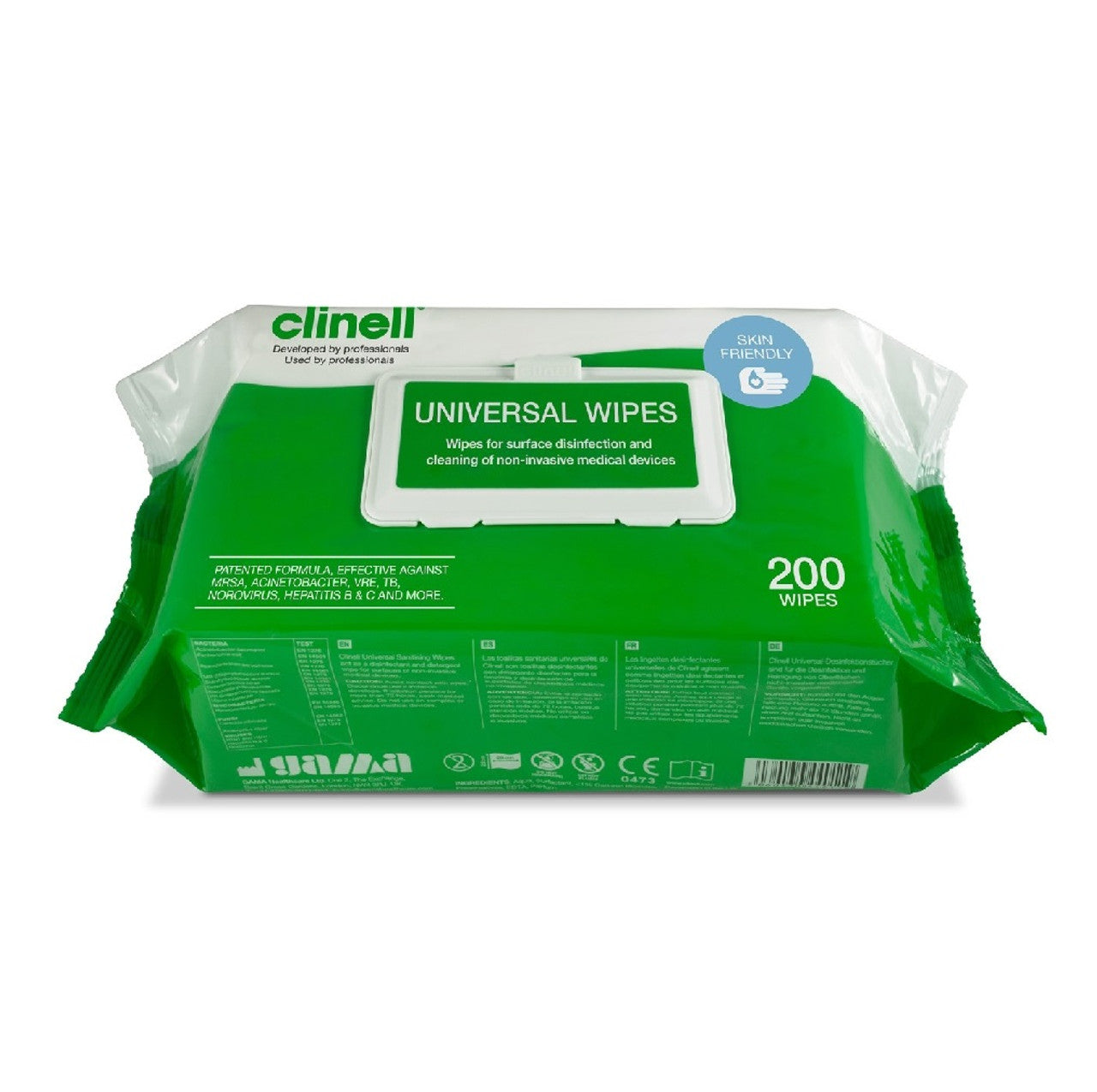 Clinell Hand And Surface Universal Wipes 200 Wipes