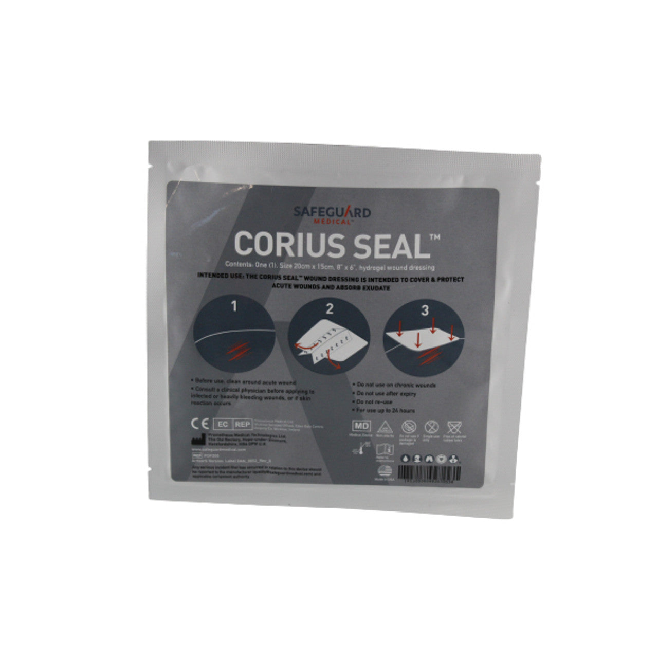 Corius Seal 8" x 6" Hydrogel Wound Dressing