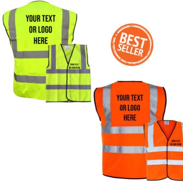 Coloured Hi Vis Vest (Free Logo / Text Print)