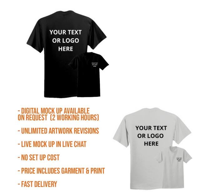 Adult T Shirt Gildan Heavy Cotton (personalised)
