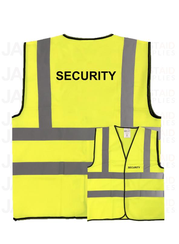 Security Hi-Vis Vest Yellow or Black