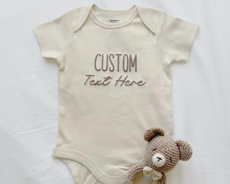Personalised baby grow