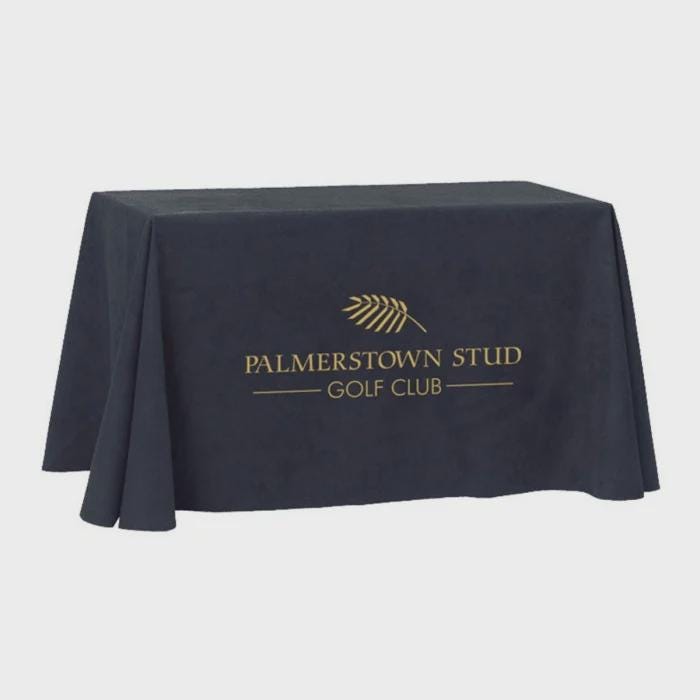 Custom Printed Fitted Table Cloth/Cover Personalized Logo or Text