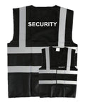 Security Hi-Vis Vest Yellow or Black